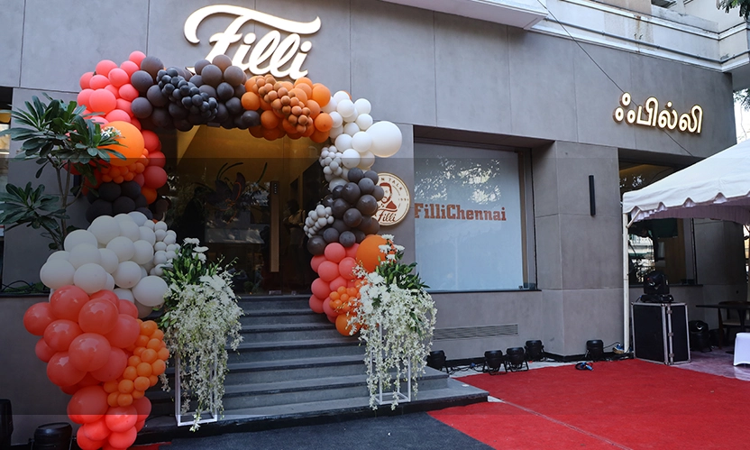 FiLLi Cafe partnership with Sri Krishna Group for Chennai India