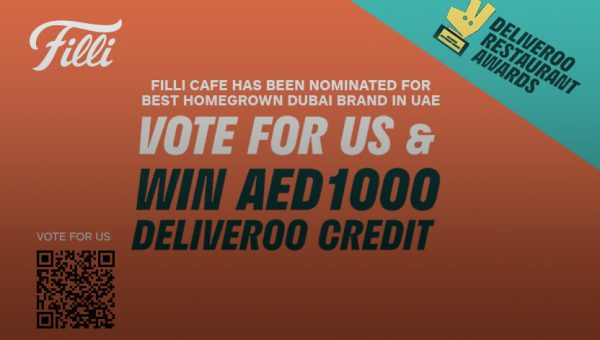 FiLLi Cafe nominated for best value eats at Deliveroo Awards Dubai