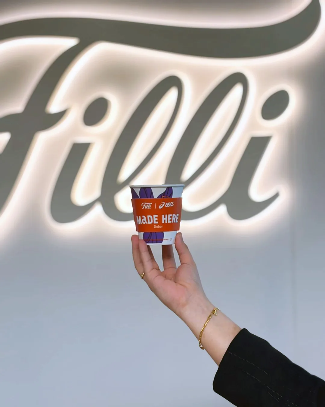 FiLLi x ASICS Made Here co-branded karak cup