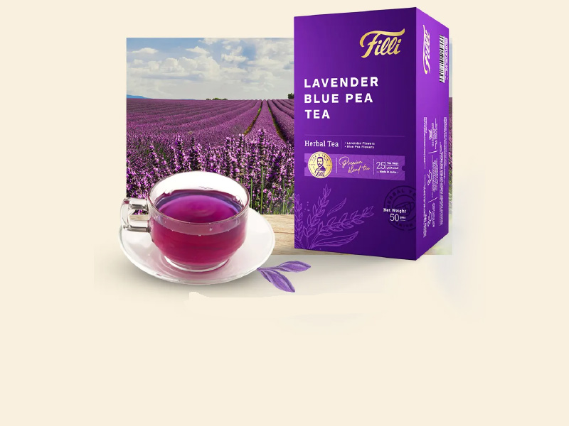 FiLLi Cafe Lavender Blue Pea Tea Bags