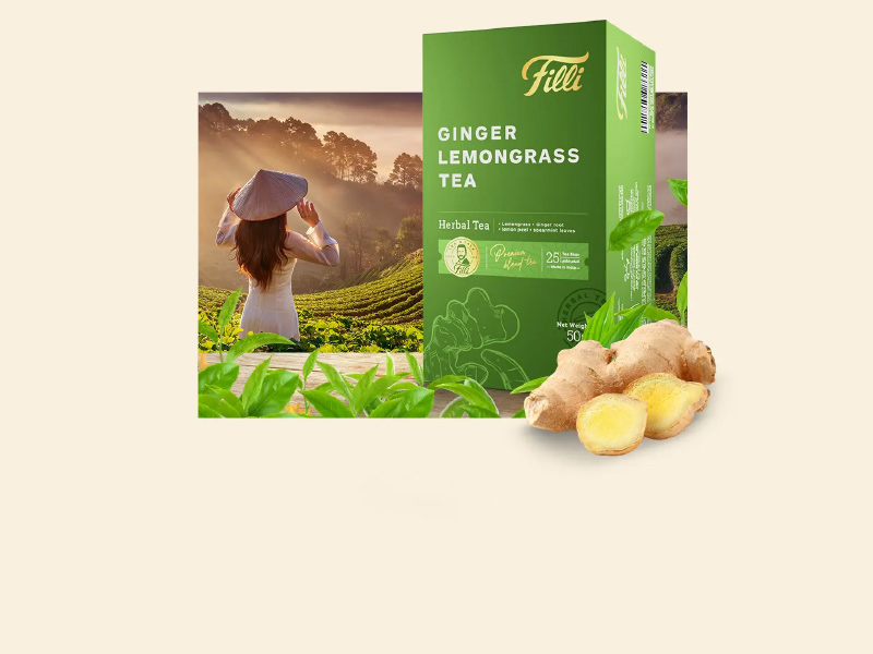 FiLLi Cafe Ginger Lemongrass Tea bags