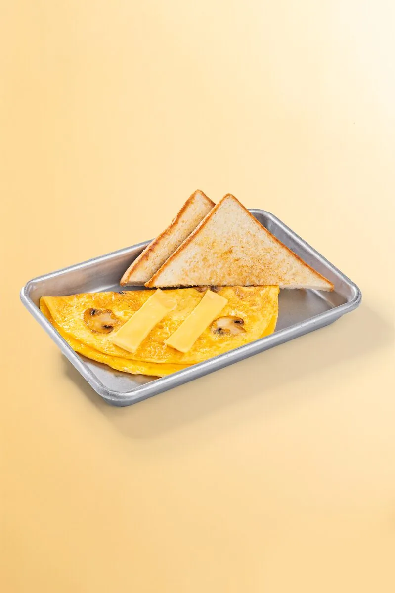 Cheese and Mushroom Omelette - FiLLi Cafe