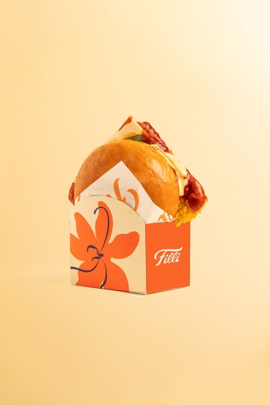 Chicken Korean Burger with Crinkle Fries - FiLLi Cafe