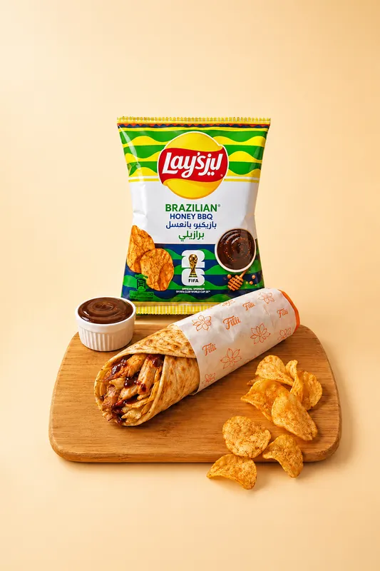 Brazilian Smoky BBQ Paratha Roll - FiLLi Cafe