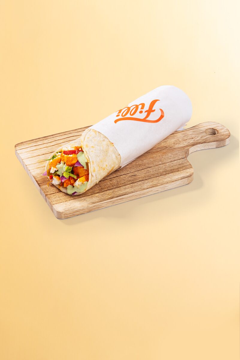 Paneer Tikka and Aloo Crunch Paratha Roll - FiLLi Cafe