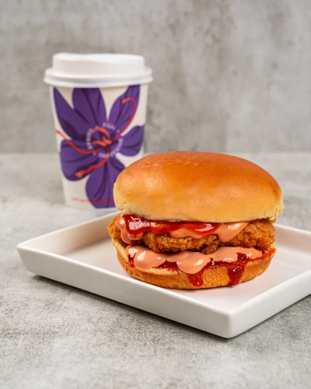 Classic Chicken Bun (with fries) - FiLLi Cafe