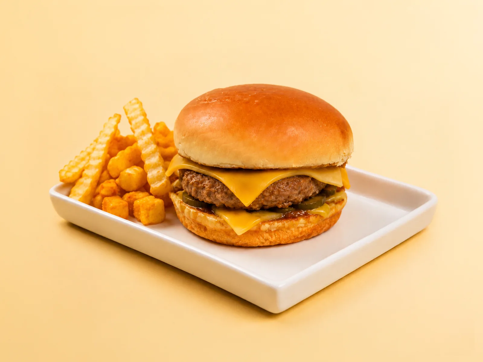 Old Fashioned Beef Bun (with Fries) - FiLLi Cafe