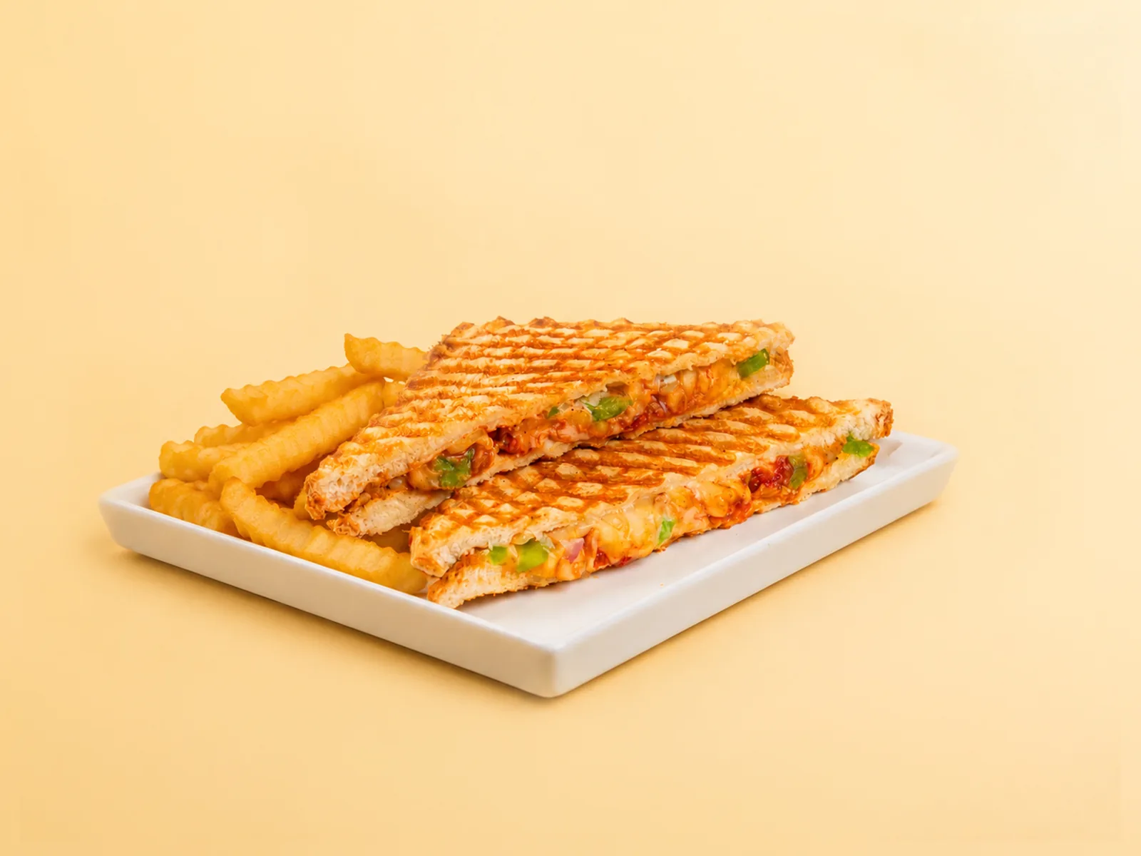 Paneer & Capsicum Toastie - FiLLi Cafe