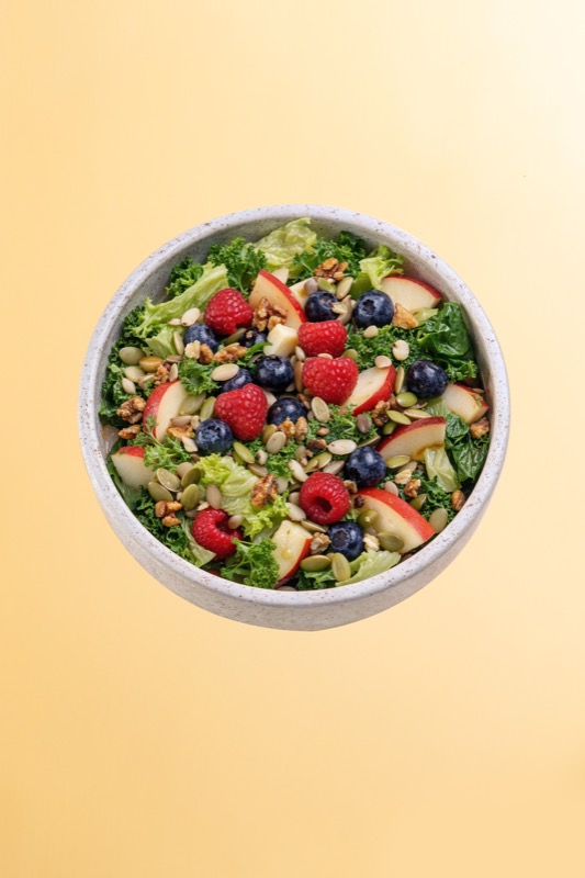 Kale, Berry & Apple Salad - FiLLi Cafe