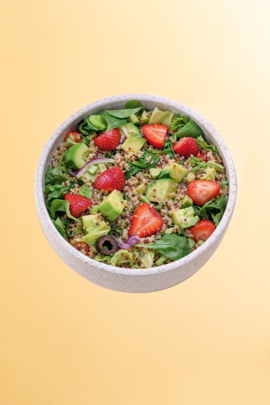 Quinoa, Avocado & Strawberry Salad - FiLLi Cafe