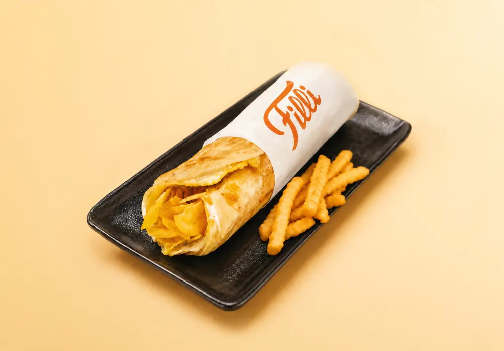 Egg Roll w/ Fries - FiLLi Cafe