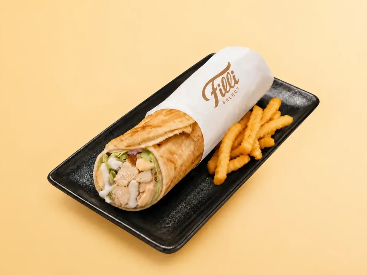 Grilled Chicken Avocado Roll w/ Fries - FiLLi Cafe