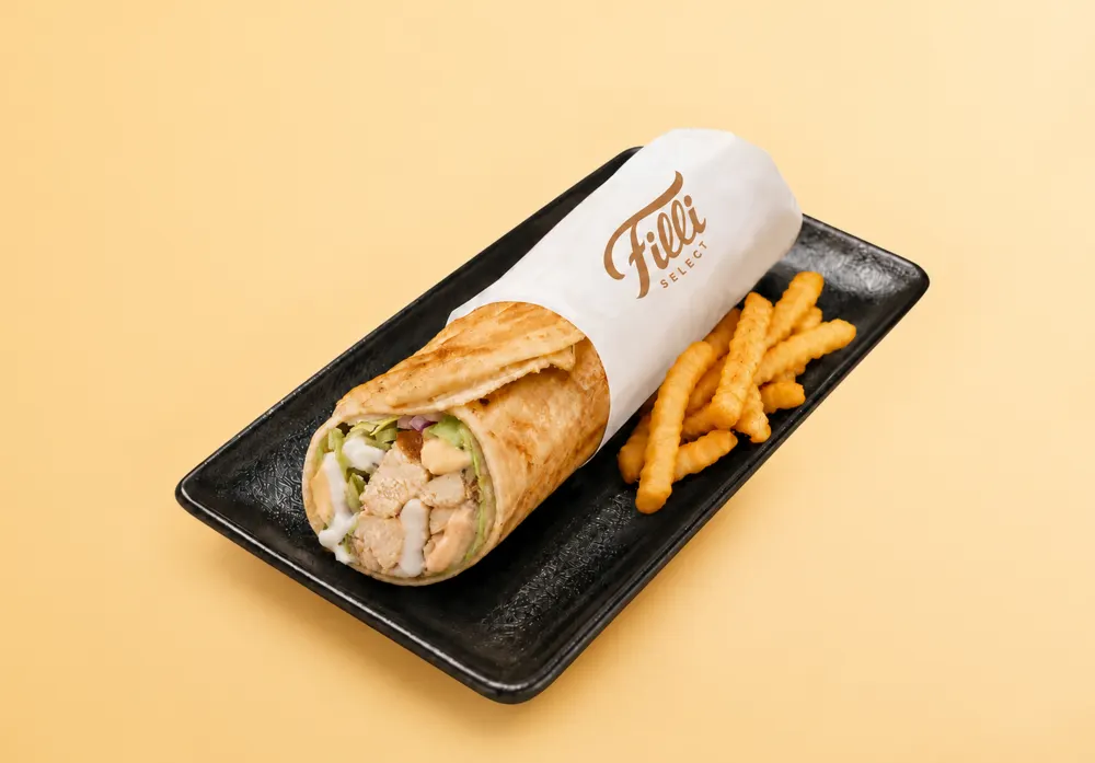 Grilled Chicken Avocado Roll w/ Fries - FiLLi Cafe