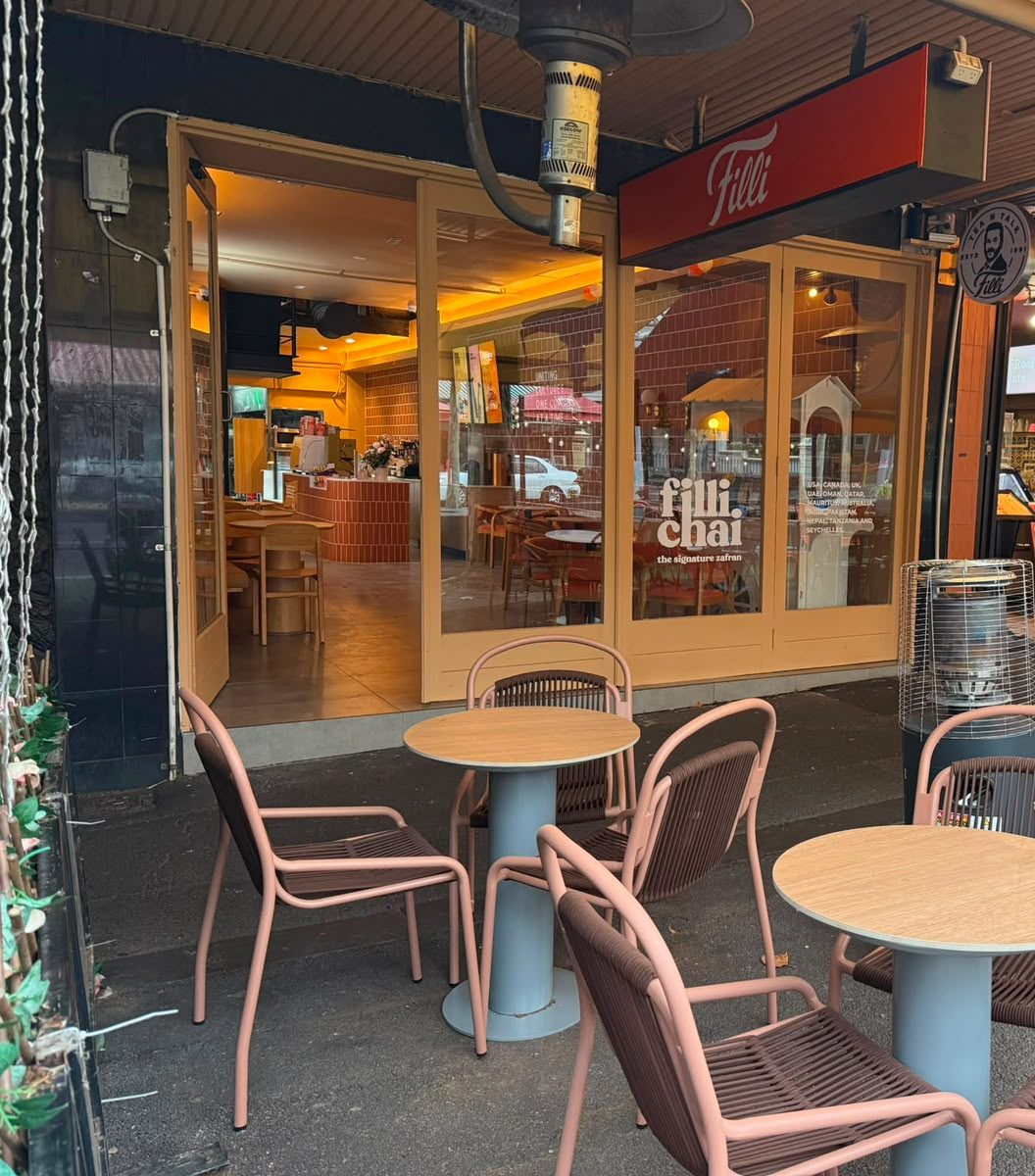FiLLi Cafe Carlton storefront on Lygon Street, Melbourne