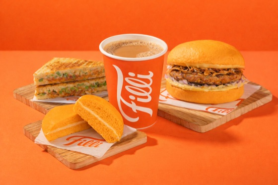 FiLLi Cafe sandwich, burger and chai combo