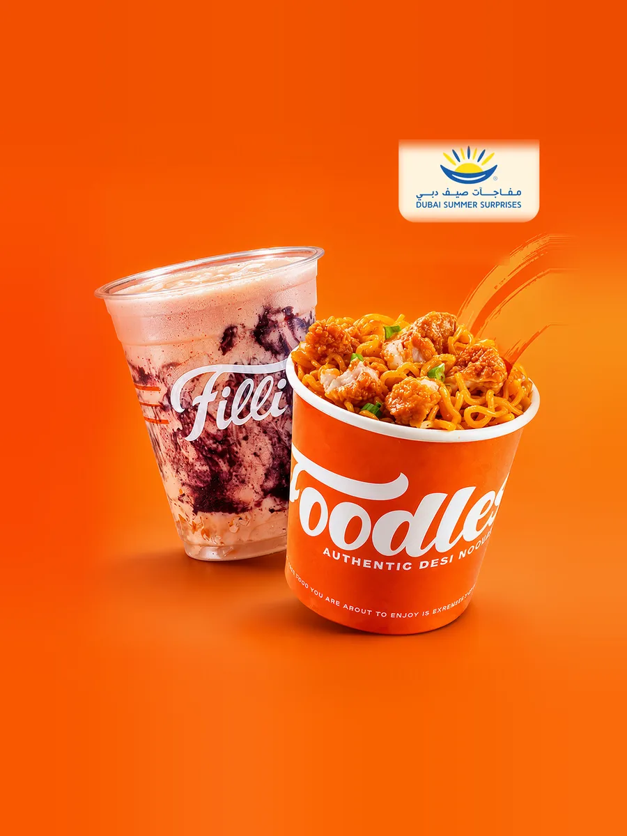 Dubai Summer Surprises at FiLLi — Chicken Schezwan Foodles and Coco Melon Bubble Tea at AED 10 each